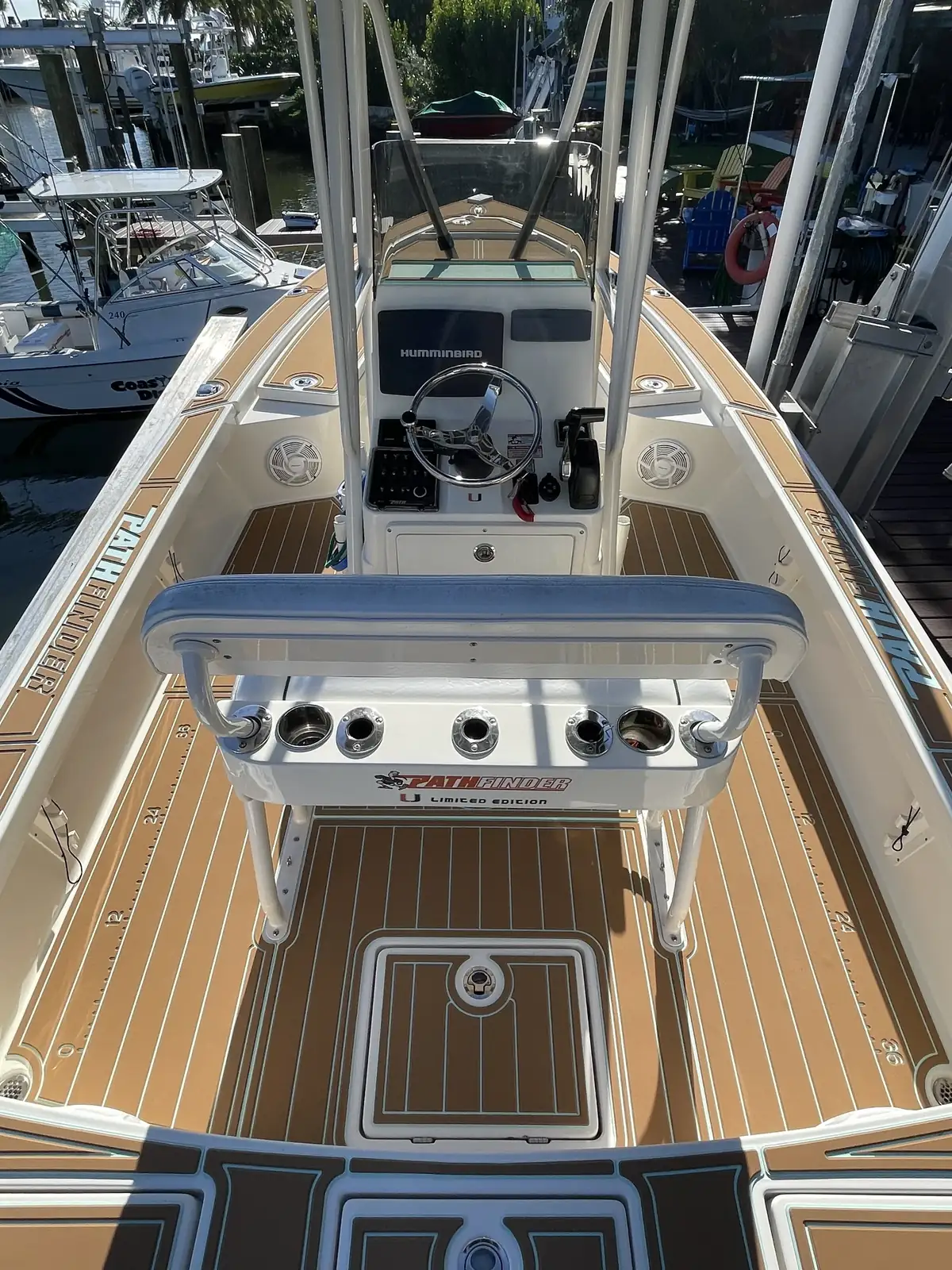 Custom marine deck on Pathfinder boat